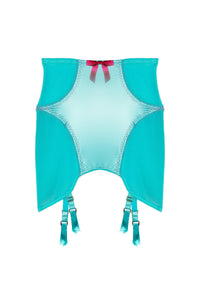 Cleo Contrast Stitch Mesh Retro Girdle