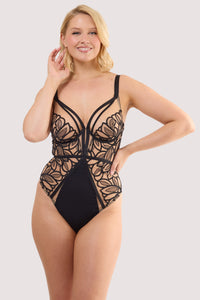 Lilith Black Graphic Embroidery Body
