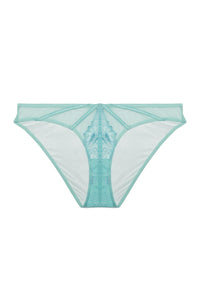 Valerie Aqua Embroidery & Mesh Brief