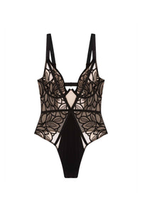 Lilith Black Graphic Embroidery Body