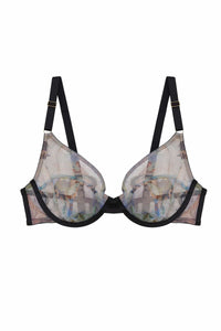 Talia Renaissance Printed Mesh Bra