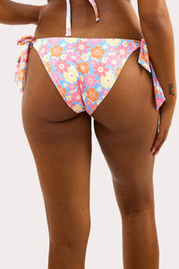 Floral Tie Side Bikini Bottom