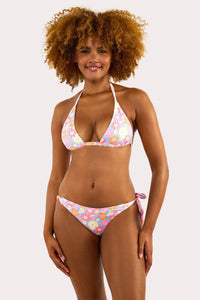 Floral Triangle Bikini Top Fuller Bust Exclusive