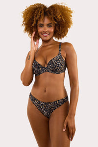 Juliet Leopard Print Mix & Match D+ Underwired Bikini Top