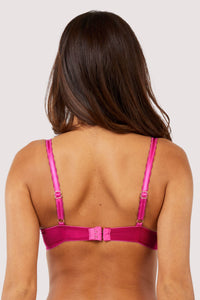 Rosalyn Magenta Full Coverage Lace Bra