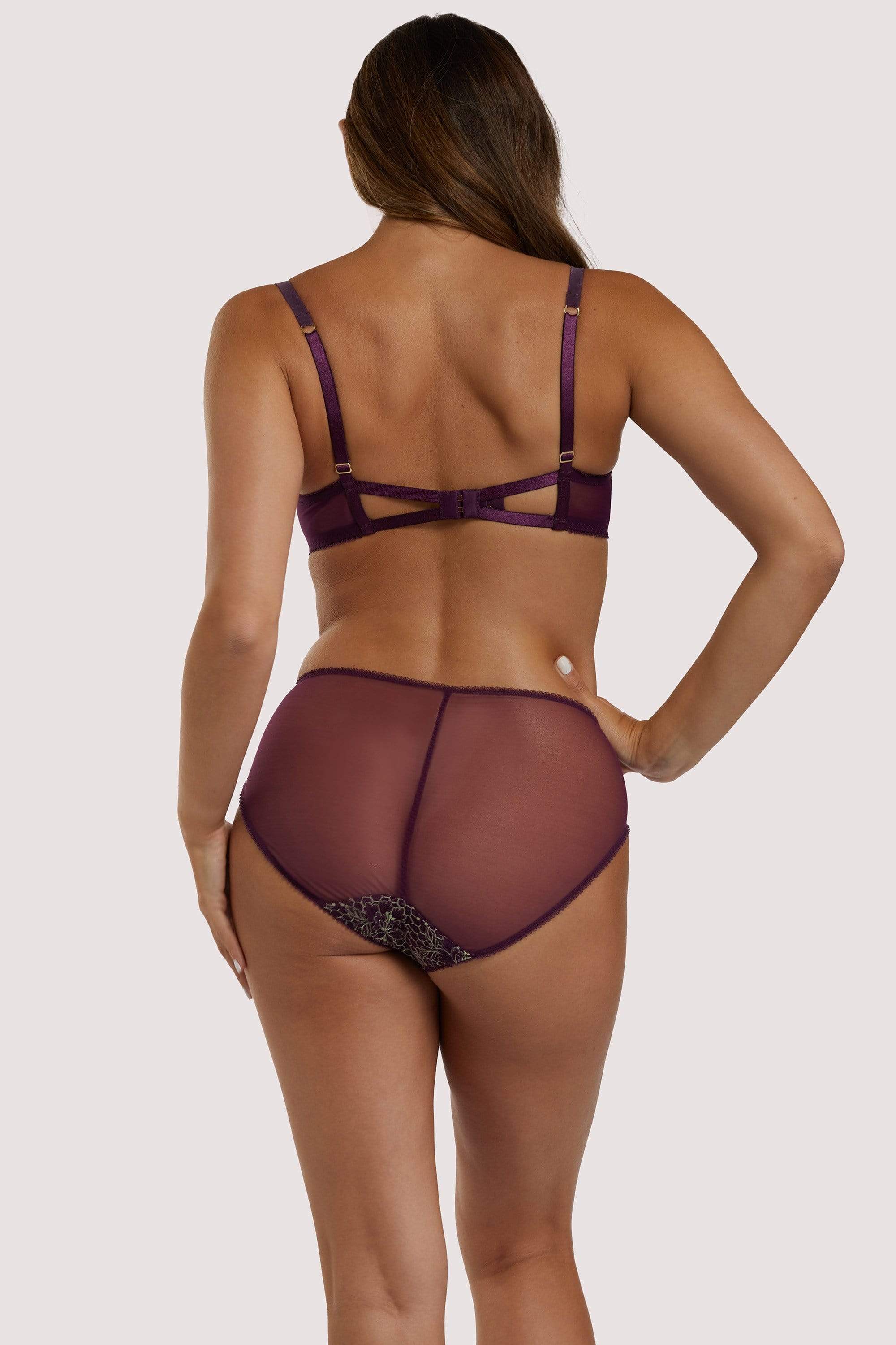Evelina Aubergine Bra