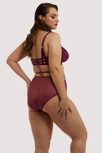 Madame X Dark Cherry Plunge Curve Bra