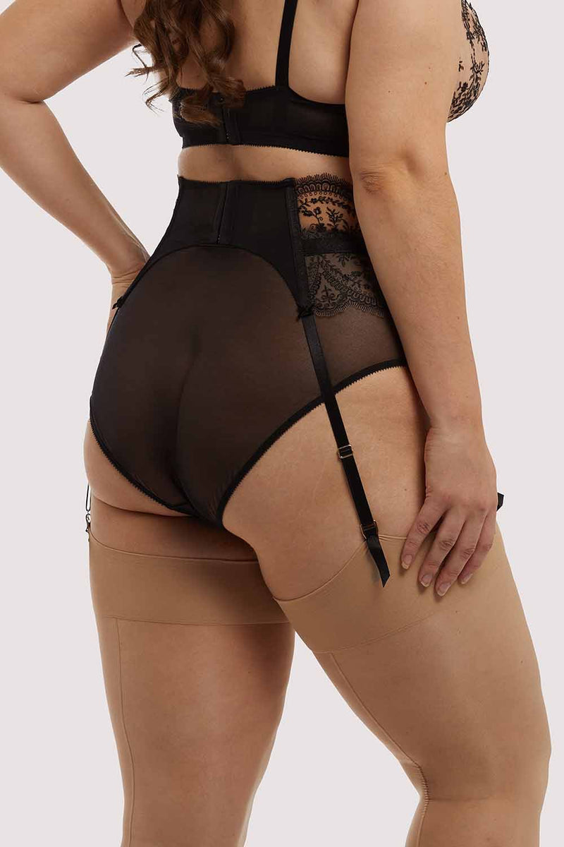 Severine Black Curve Suspender