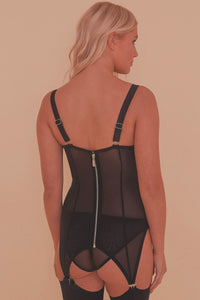 Marnie Retro Girdle Dress Black