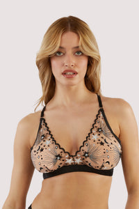 Celestial Embroidered Triangle Bralette