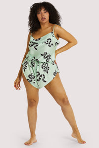 Green Moon Snake Playsuit