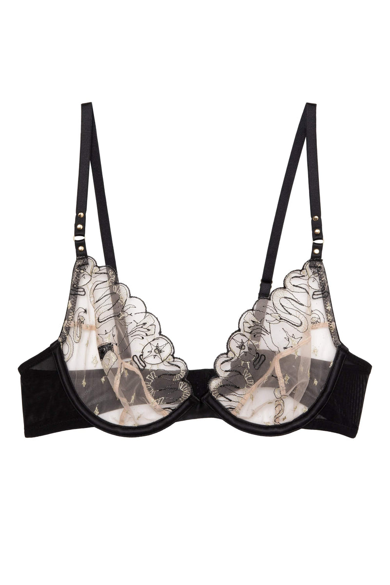 Anna Mystical Embroidery Plunge Bra