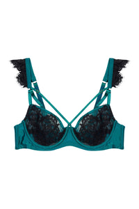 Anneliese Teal Balcony Bra