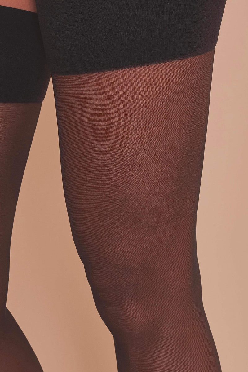 Black Seamed Stockings