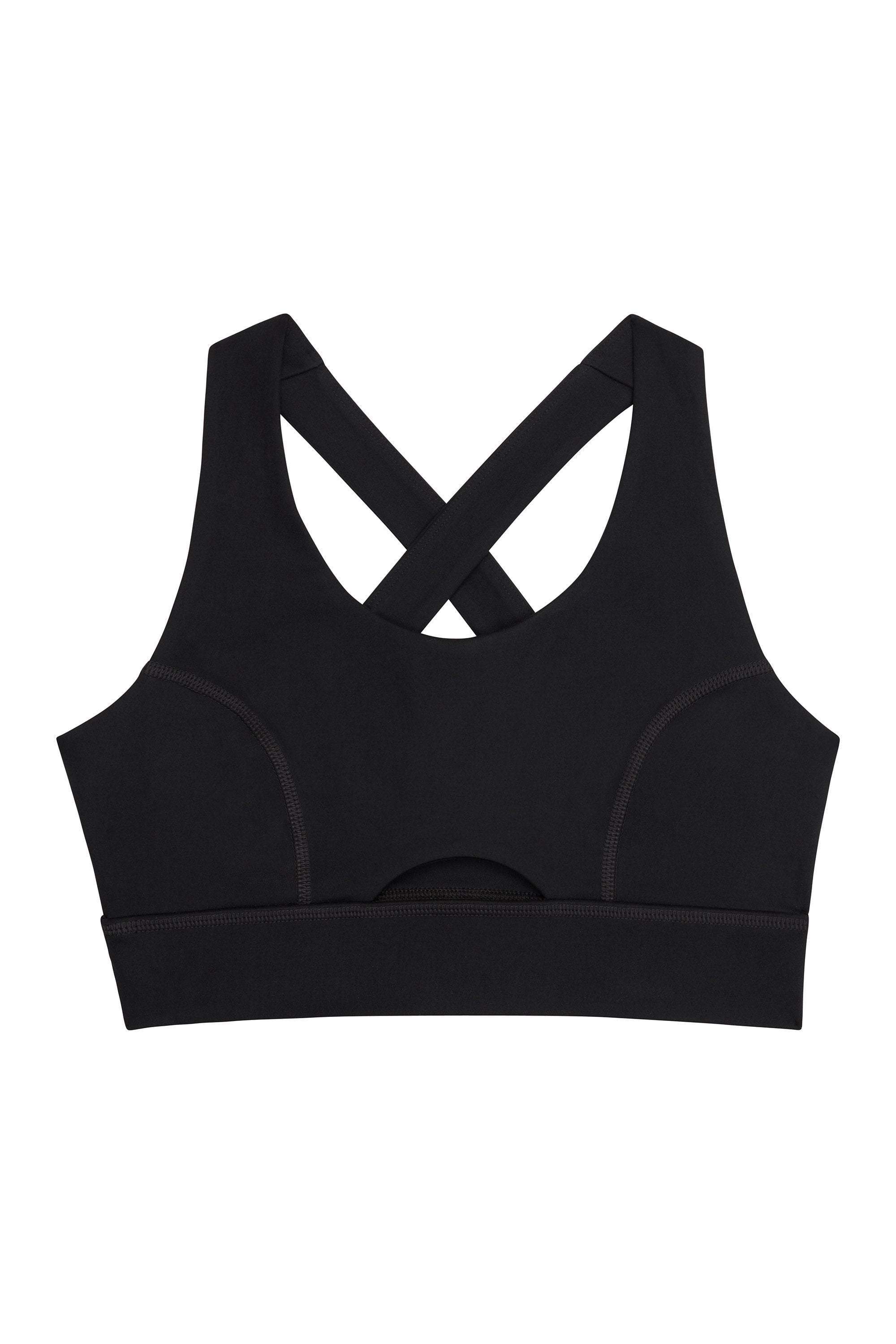 Wolf & Whistle Cross Back Bra Black Curve