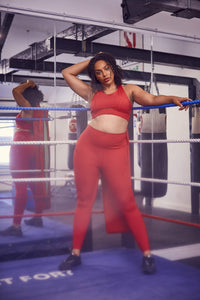 Wolf & Whistle Cross Back Bra Red Curve