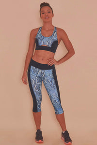 wolf & whistle snake print sports bra