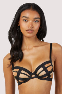 Chantal Black Open Elastic Set